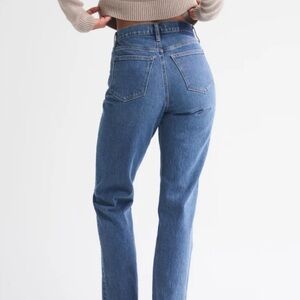 Classic Blue Women's Jeans 90s straight fit curve love